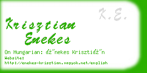 krisztian enekes business card